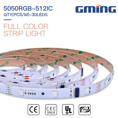 2Oz luz de tira 12/24VDC do diodo emissor de luz da largura 6W 630nm 5050 do PWB 10MM